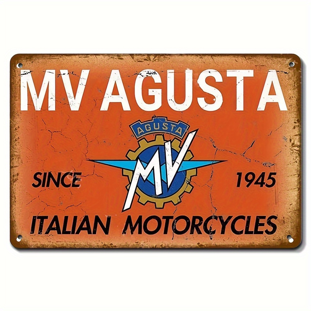 Vintage Collectible Plates - Papan Logam Sepeda Motor MV Agusta