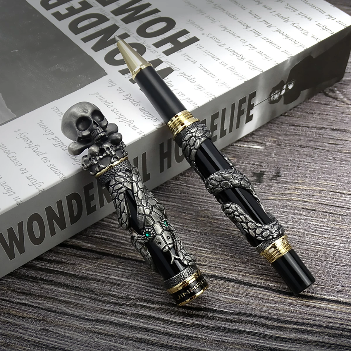 Jinhao Pena Gulir Bola Antik L - Vintage Collectible Pens ulasan dan harga