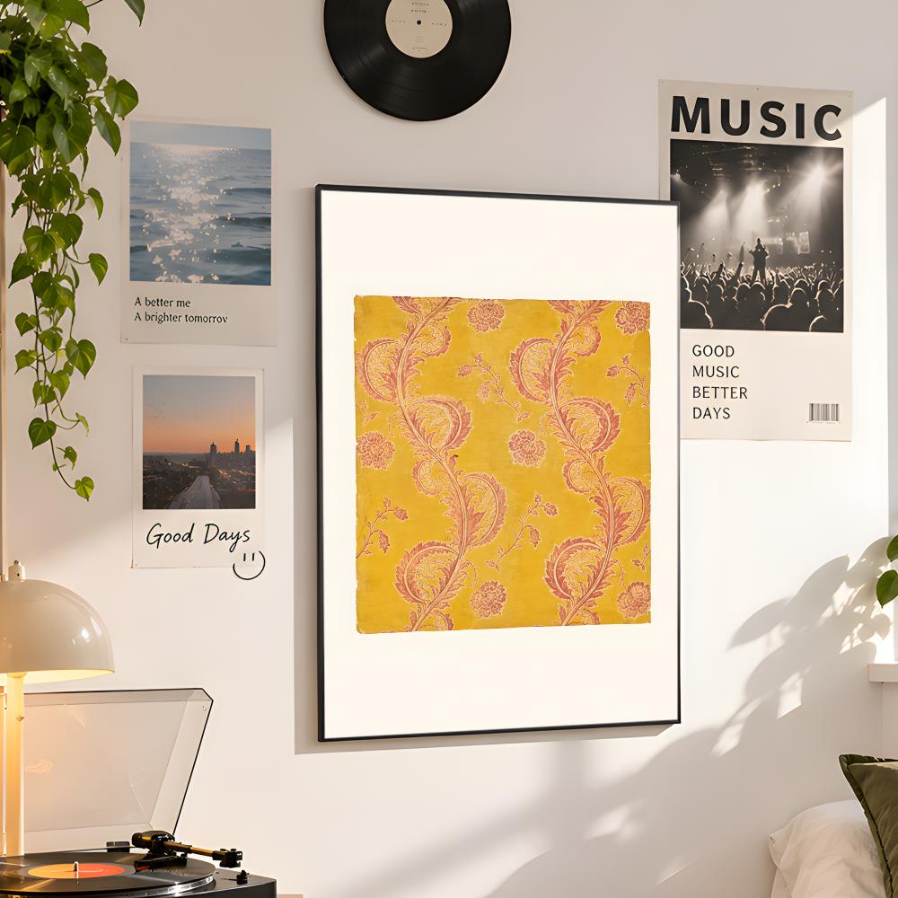 Poster Koleksi Tekstil Motif B - Vintage Collectible Posters ulasan dan harga