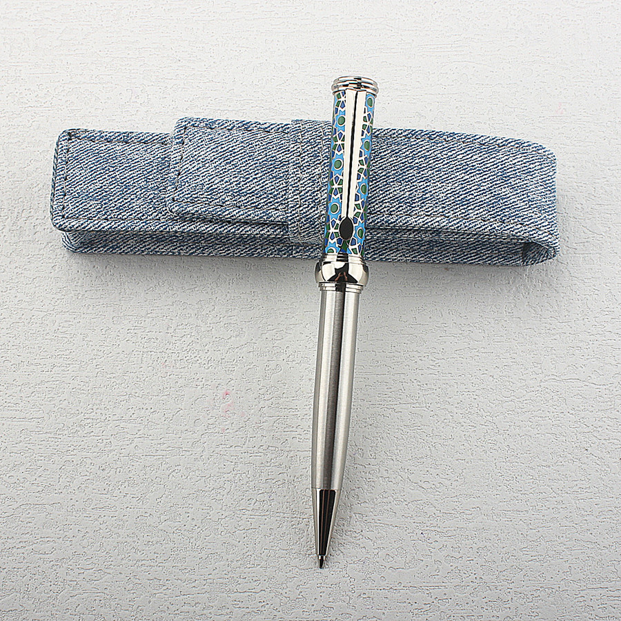Pena Bola Logam dengan Motif B - Vintage Collectible Pens ulasan dan harga